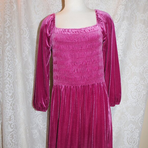 LC Lauren Conrad Dresses & Skirts - LC Lauren Conrad wine chalet pink large dress NWT MAXI length